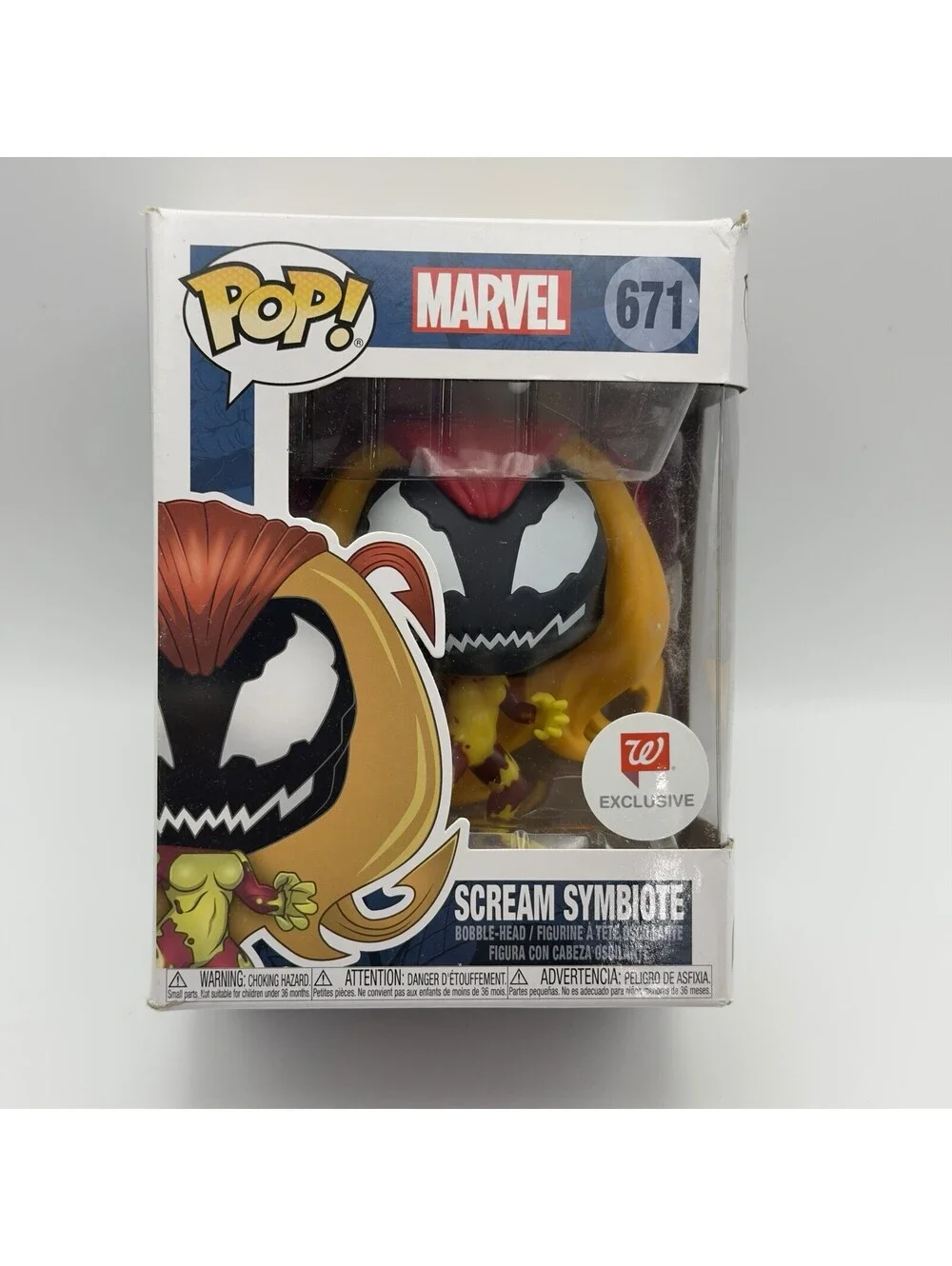 MARVEL FUNKO POPS! Soldier Supreme 679 Scream Symbiote 671 Exclusive Glow Dark